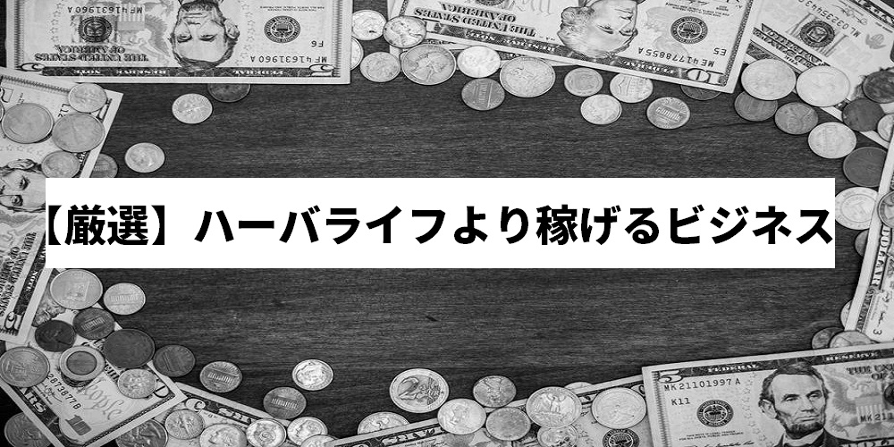 【厳選】ハーバライフより稼げるビジネス
